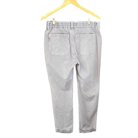 New Paige Christy Drawstring Waist Cropped Pants - Vintage Salt Blue 29 Casual - Picture 4 of 16
